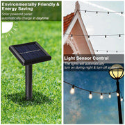 200' Outdoor Bistro String Light with Bulbs 110V Warm White