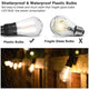 200' Outdoor Bistro String Light with Bulbs 110V Warm White