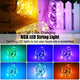 TheDisplayOutlet 33ft Bluetooth APP Control String Light with Remote USB Powered Image