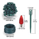 TheDisplayOutlet 100ft C9 Pathway Lights Outdoor Christmas Light Set Image