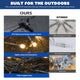 TheDisplayOutlet 40'x10' Outdoor String Light for Event Decor 48 Strands 120V Image