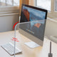 TheDisplayOutlet Sneeze Guards Desk Dividers 4-Panel 24"x24" Acrylic Image