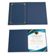 8.5x11 Certificate Holders Navy Blue Cardboard 30ct/pk
