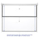 Instahibit Wall/Ceiling Mounted Pull Down Projector Screen 72" 4:3