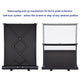 Portable Floor Stand Retractable Projector Screen 60" 4:3