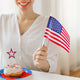 American Small Flag in Bulk 8"x5"