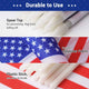 TheDisplayOutlet American Small Flag in Bulk 8"x5" Image