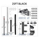 TheDisplayOutlet Aluminum Antenna Mast for Starlink Mini - Dish & Ladder Mounts, 25ft Black Image