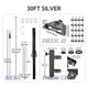 TheDisplayOutlet Aluminum Antenna Mast for Starlink Mini - Dish & Ladder Mounts, 30ft Silver Image