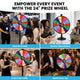 TheDisplayOutlet WinSpin 24" Prize Wheel Round Base Stand Spinning Wheel Image