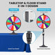 TheDisplayOutlet WinSpin 24" Prize Wheel Round Base Stand Spinning Wheel Image