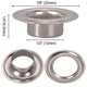 TheDisplayOutlet Grommets (Eyelets & Washers) #0 #2 #4 Hardware Fasteners, #4, Nickel Image