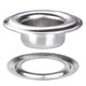 TheDisplayOutlet #2 3/8" Eyelets & Washers (1000 Count) for Grommet Machine, Nickel Image