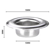 TheDisplayOutlet #2 3/8" Eyelets & Washers (1000 Count) for Grommet Machine, Nickel Image
