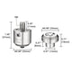 TheDisplayOutlet Eyelet Press Dies for Grommet Press Tool - #0, #2, #4 Options, #0 Image