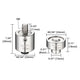 TheDisplayOutlet Eyelet Press Dies for Grommet Press Tool - #0, #2, #4 Options, #2 Image