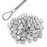 TheDisplayOutlet Batting Cage Aluminum Crimping Sleeve/Ferrule 100ct. Image