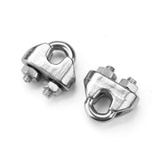 TheDisplayOutlet Stainless Steel Batting Cage Cable Clamps 18ct. Image