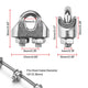 TheDisplayOutlet Stainless Steel Batting Cage Cable Clamps 18ct., M3(9mm) 1/8in Image