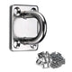 TheDisplayOutlet 304Stainless Steel Pad Eye Batting Cage Anchor Plate 6ct. Image