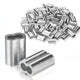TheDisplayOutlet Aluminum Crimping Sleeve/Ferrule for 3/16" Batting Cage Cable 100ct. Image