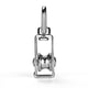 TheDisplayOutlet M15 Stainless Steel Batting Cage Pulley Block 6ct. Image