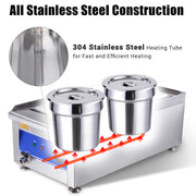 Stainless Steel Soup Warmer 14.8Qt 110V, 1200W