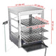 Food Warmer Display Cabinet 3-Tier 15x15x20 (Dimmable Light)