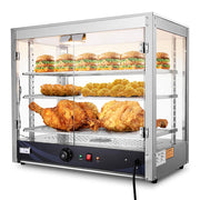 Food Warmer Display Cabinet 3-Tier 27x15x24 (Dimmable Light)