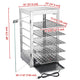 Food Warmer Display Cabinet 5-Tier 15x15x28