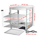 Food Warmer Display Cabinet 3-Tier 20x20x24 (Dimmable Light)