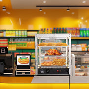 TheDisplayOutlet Food Warmer Display Cabinet 3-Tier 20x20x24 (Dimmable Light) Image