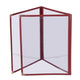 Wine Red Clear Menu Covers 8.5x14
