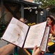 Wine Red Clear Menu Covers 8.5x11