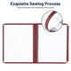 Wine Red Clear Menu Covers 8.5x11