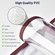Wine Red Clear Menu Covers 8.5x11