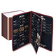 Wine Red Clear Menu Covers 8.5x14