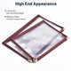 TheDisplayOutlet Wine Red Clear Menu Covers 8.5x14 30ct/pk Image
