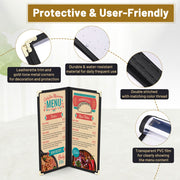 Clear Menu Covers 4.25x11 Menu Holder 30ct/pk