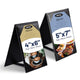 TheDisplayOutlet Table Tent A-Frame Double-sided Sign Corner Holder Image