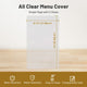 Clear Menu Covers 30ct/Pack 1-Page 2-View