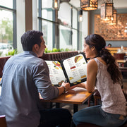 TheDisplayOutlet Custom Menu Covers PU Leather 8.5x14 2-View 10ct/pk Image