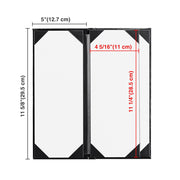 Menu Covers PU Leather 5ct/Pack 4.25x11