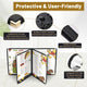 TheDisplayOutlet Menu Covers PU Leather 10ct/Pack 8.5x11 6-View Clear Sleeve Image