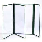 TheDisplayOutlet Green Clear Menu Covers 8.5x14 & Half Menu Holder 30ct/pk Image