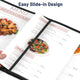 TheDisplayOutlet Clear Menu Covers 8.5x11 Black Menu Holder Image