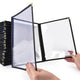 TheDisplayOutlet Clear Menu Covers 8.5x11 Black Menu Holder, Tri-fold 6-View 30ct/pk Image