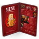 TheDisplayOutlet Wine Red Clear Menu Covers 8.5x14 30ct/pk Image