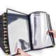 TheDisplayOutlet Clear Menu Covers 8.5x14 Black Menu Books 30ct/pk, Book Style 8-View Image
