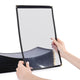 TheDisplayOutlet Clear Menu Covers 8.5x14 Black Menu Books, Single Page 2-View 30ct/pk Image